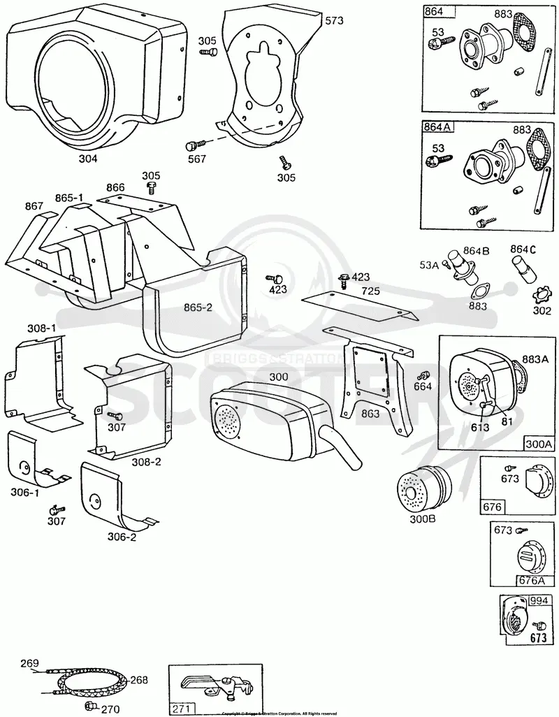 BlowerHsg,Mufflers,Shielding