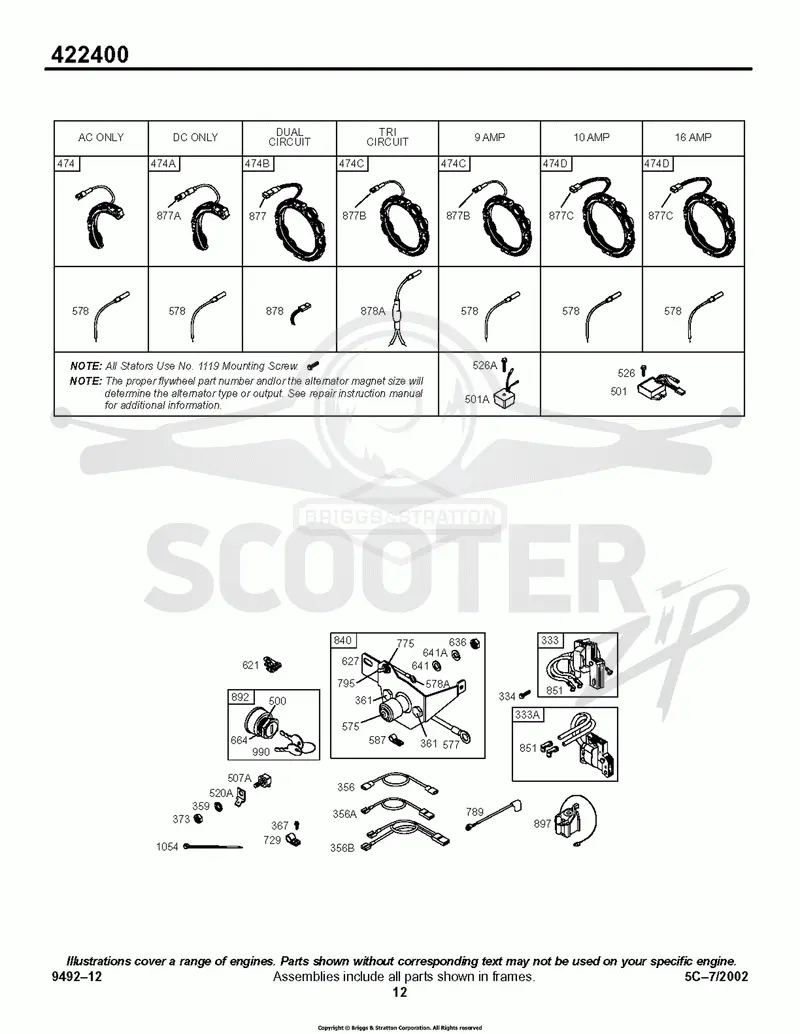 Alternator, Ignition