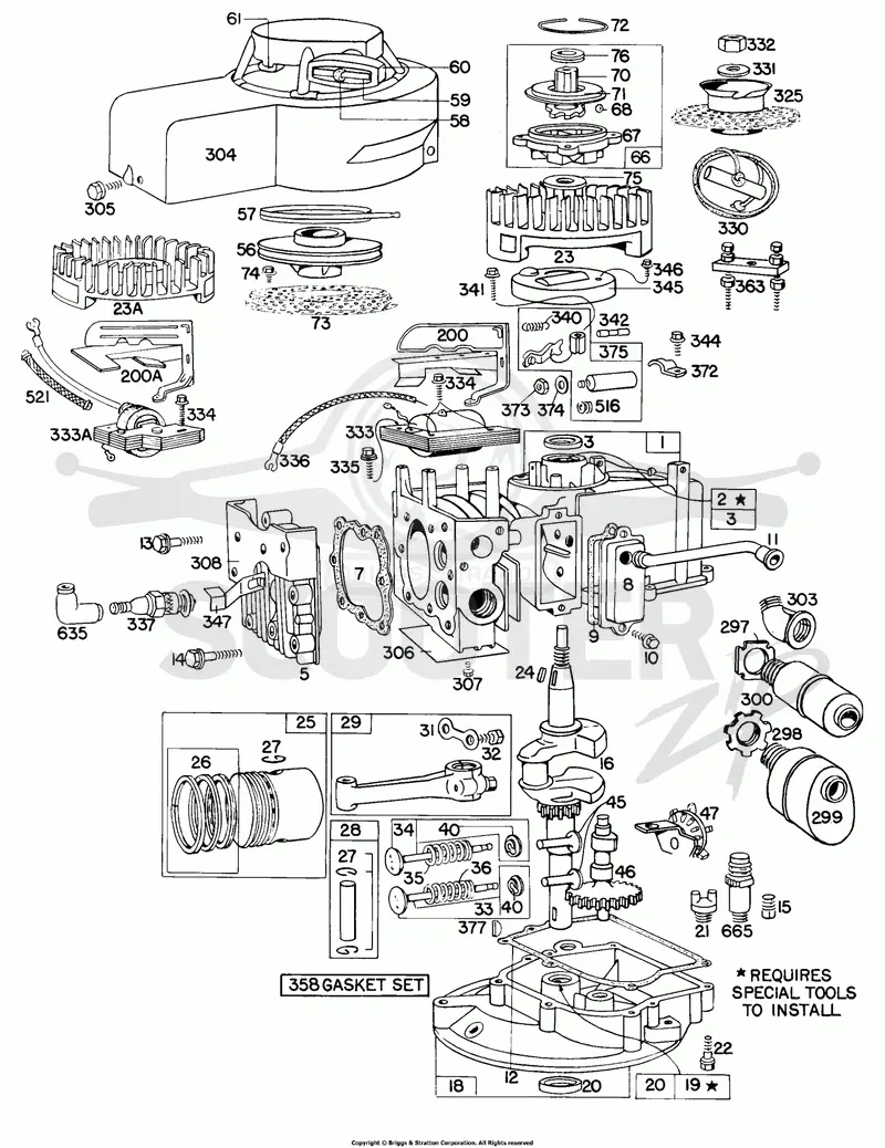 Cyl, Mufflers, Piston, Sump