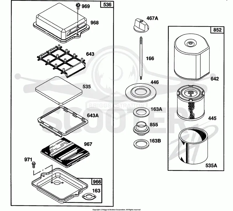 (2) Air Cleaner Groups
