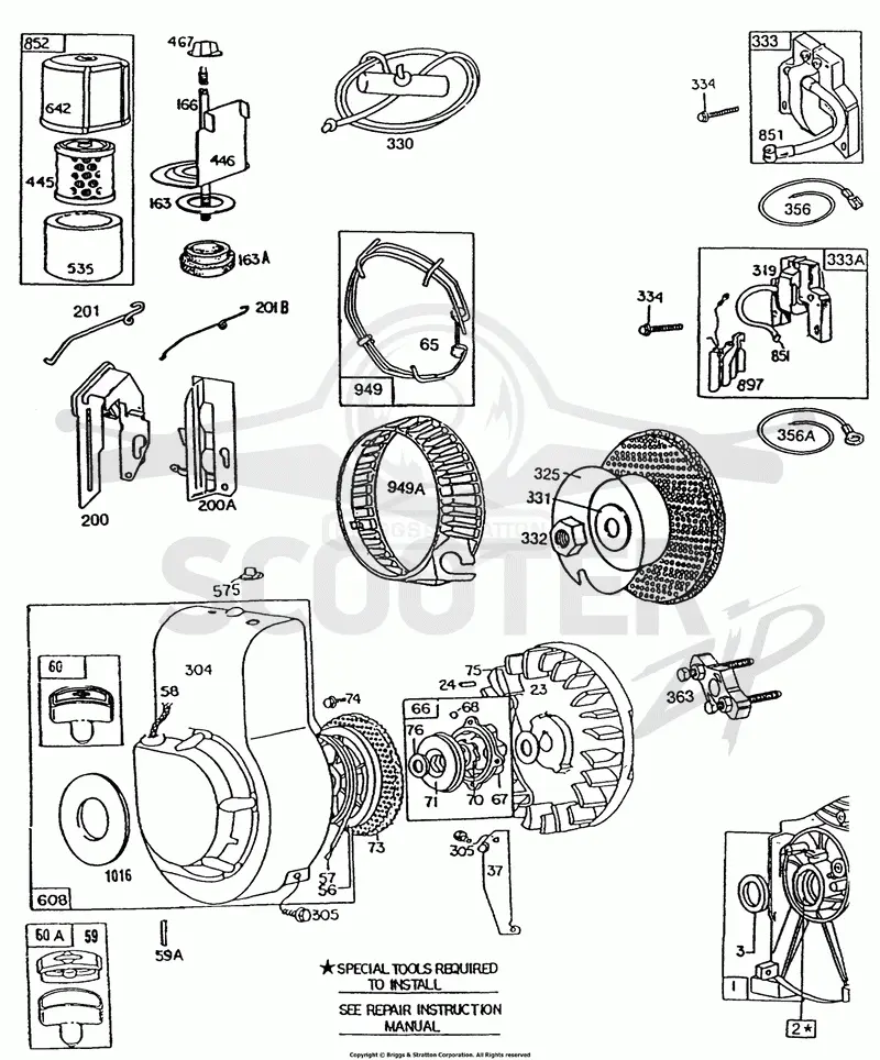 Blower Hsg,AirCleaner,Rewind