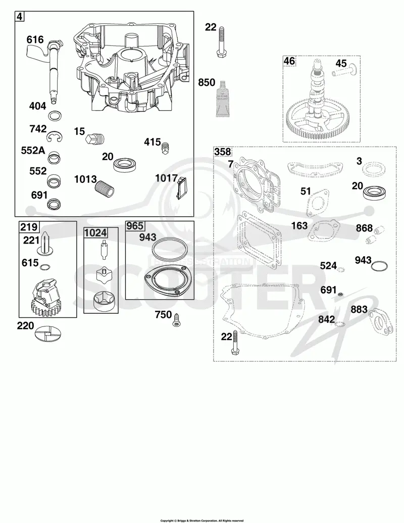 Crankcase Cover/Sump Group