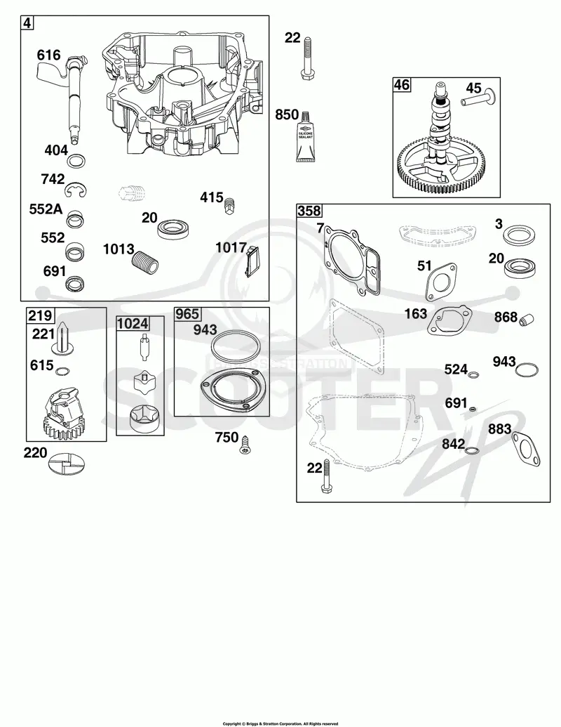 Crankcase Cover/Sump Group