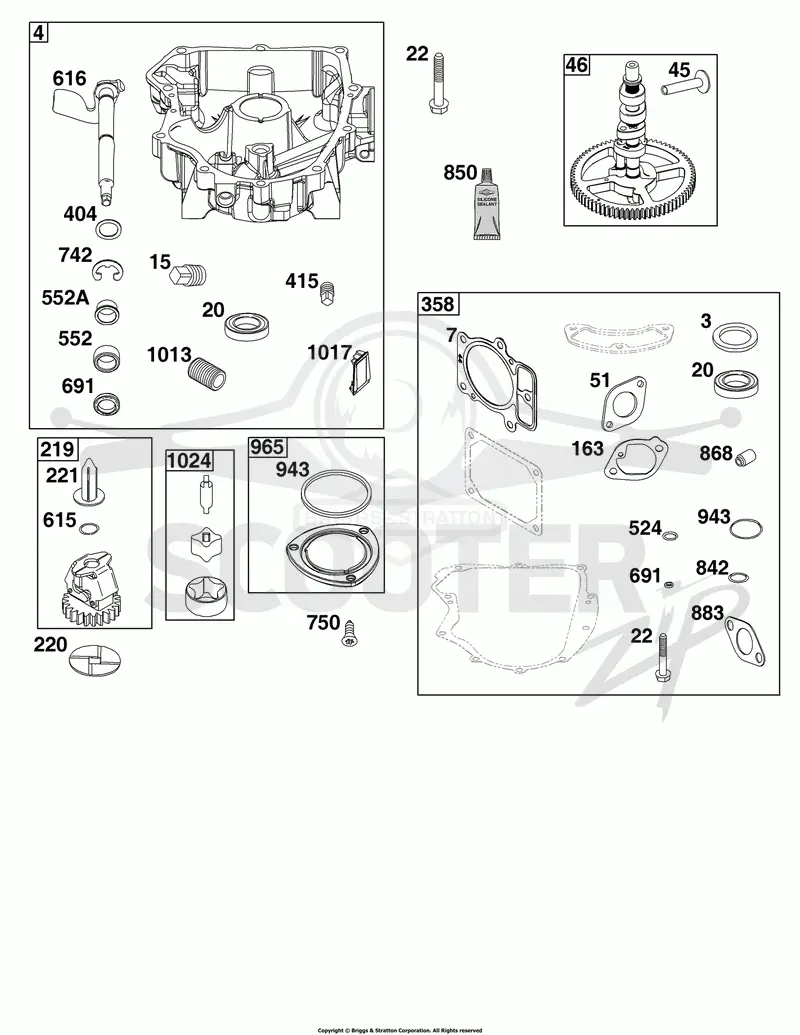 Crankcase Cover/Sump Group