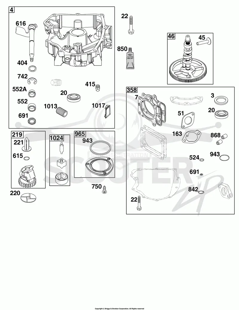 Crankcase Cover/Sump Group