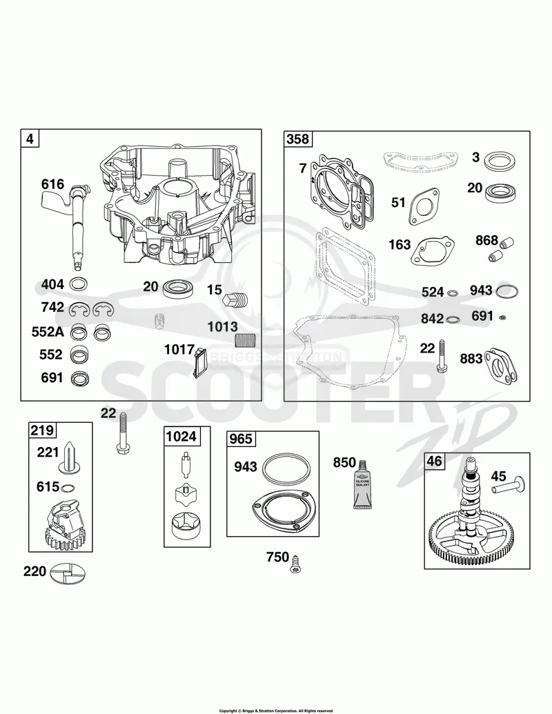 Crankcase Cover/Sump Group