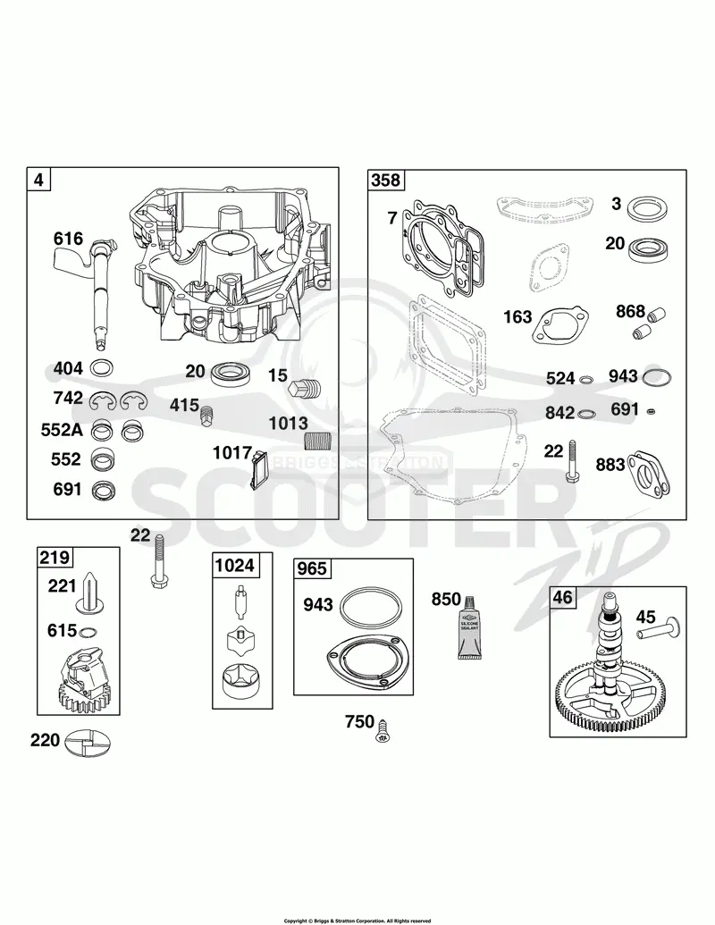 Crankcase Cover/Sump Group