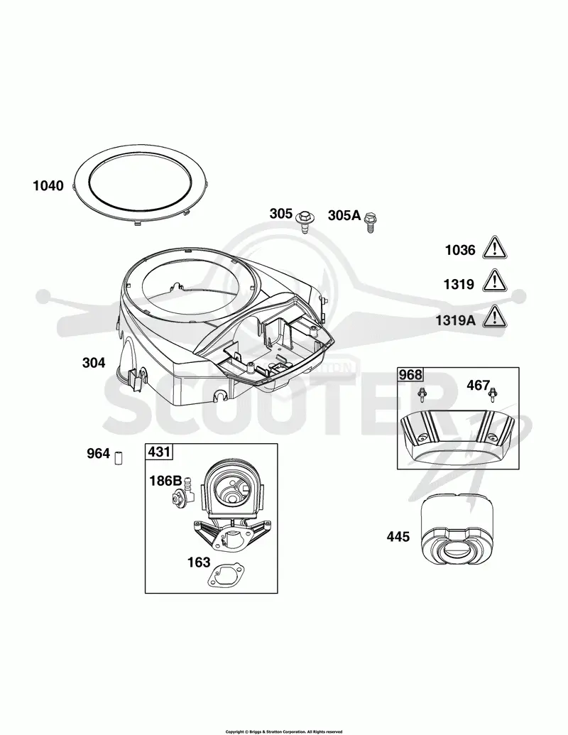 Blower Housing and Air Cleaner Group