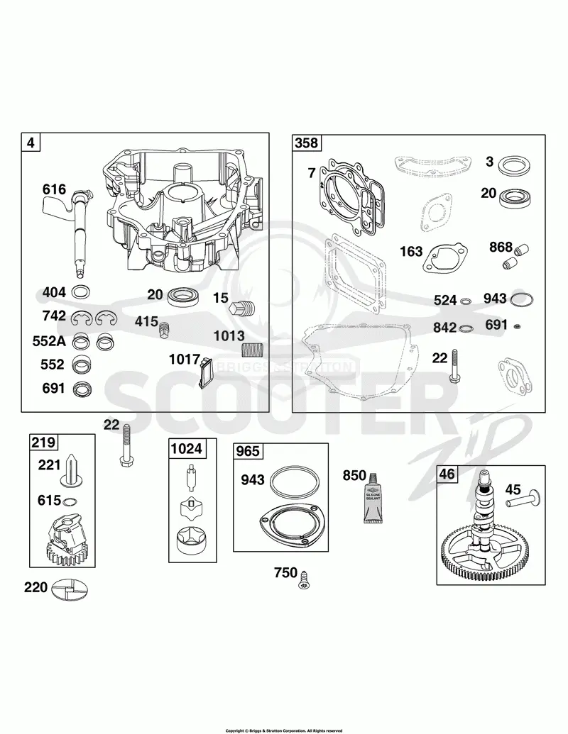 Crankcase Cover/Sump Group