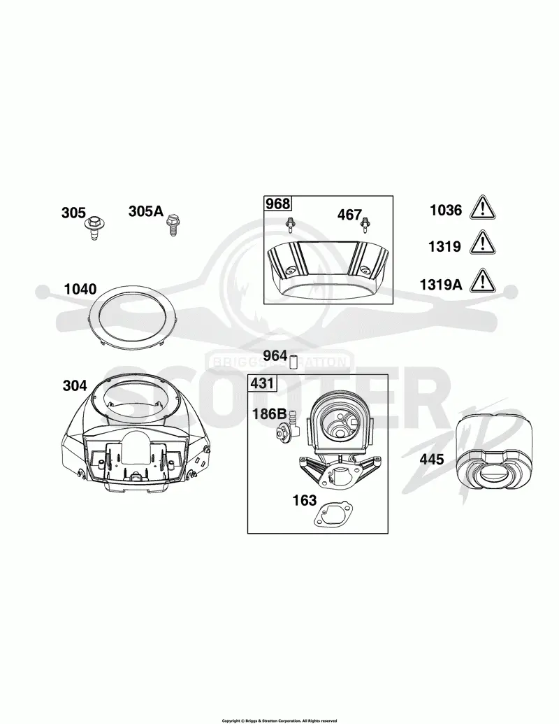 Blower Housing and Air Cleaner Group