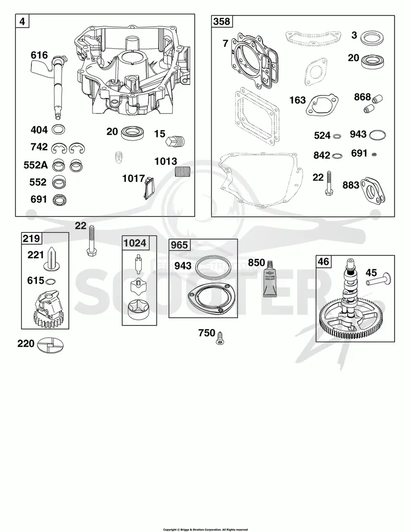 Crankcase Cover/Sump Group