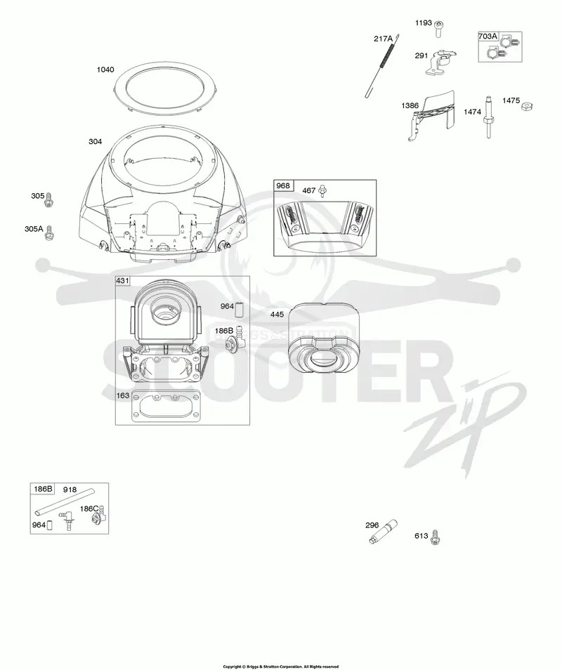 Blower Housing, Air Cleaner