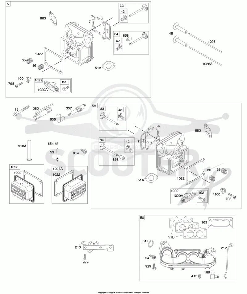 Cylinder Head, Rocker Arm Cover, Intake Manifold