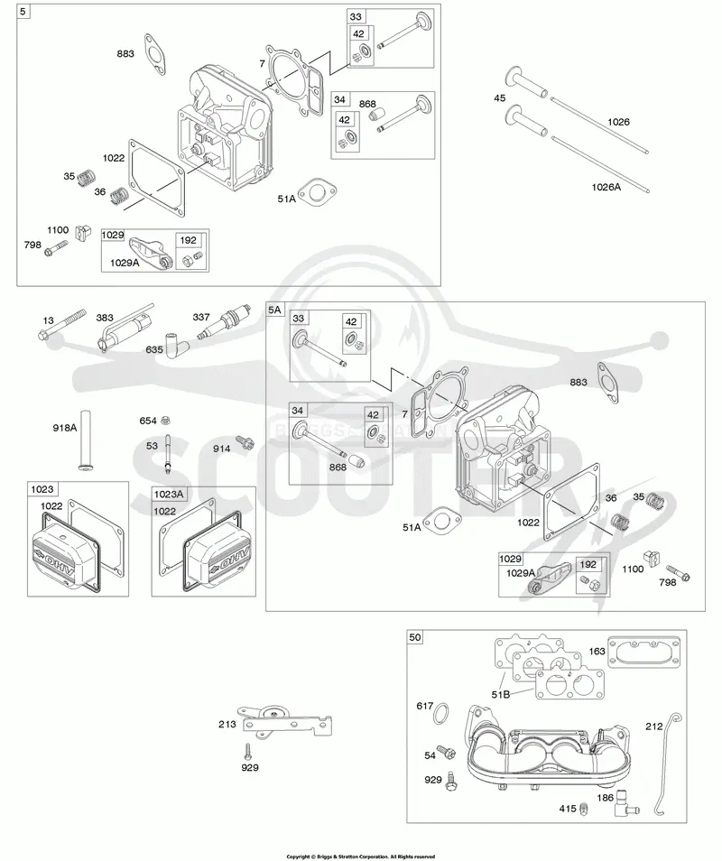 Cylinder Head, Rocker Arm Cover, Intake Manifold