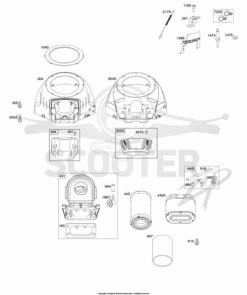 Blower Housing, Air Cleaner