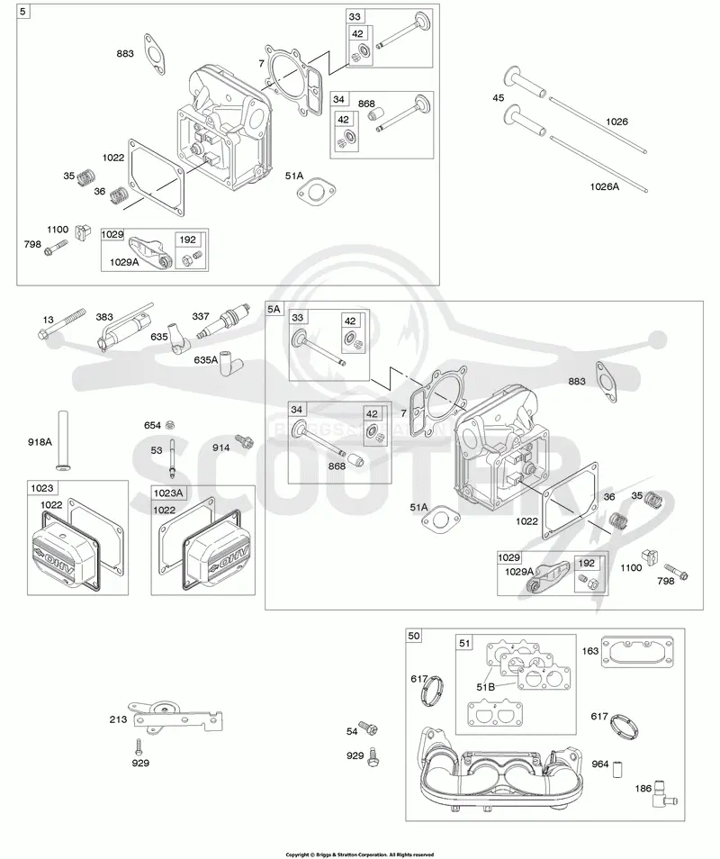 Cylinder Head, Rocker Arm Cover, Intake Manifold
