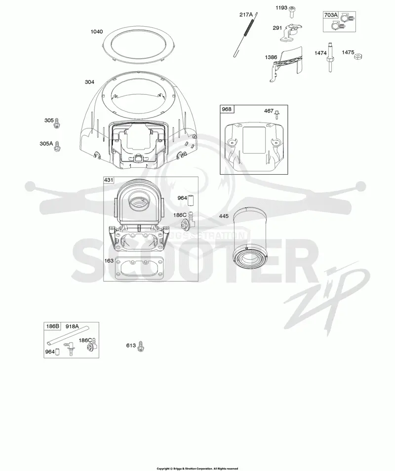 Blower Housing, Air Cleaner