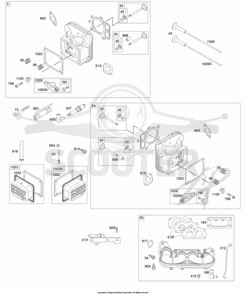 Cylinder Head, Rocker Arm Cover, Intake Manifold