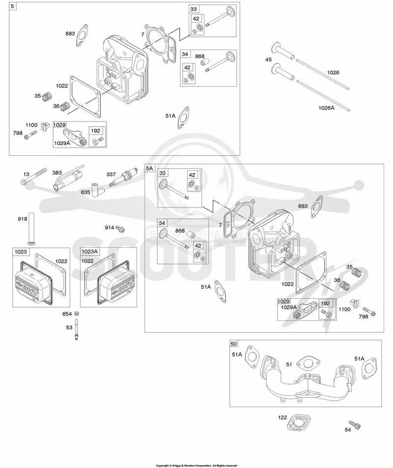 Cylinder Head, Rocker Arm Cover, Intake Manifold