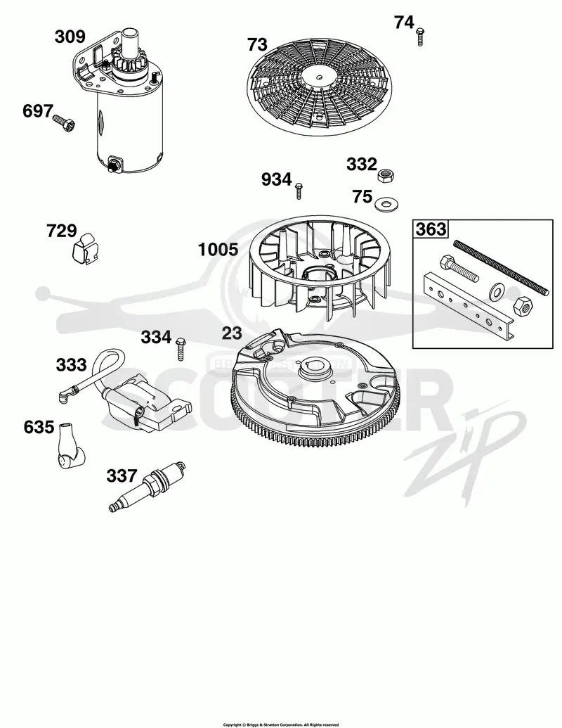 Flywheel, Ignition, and Starter Group