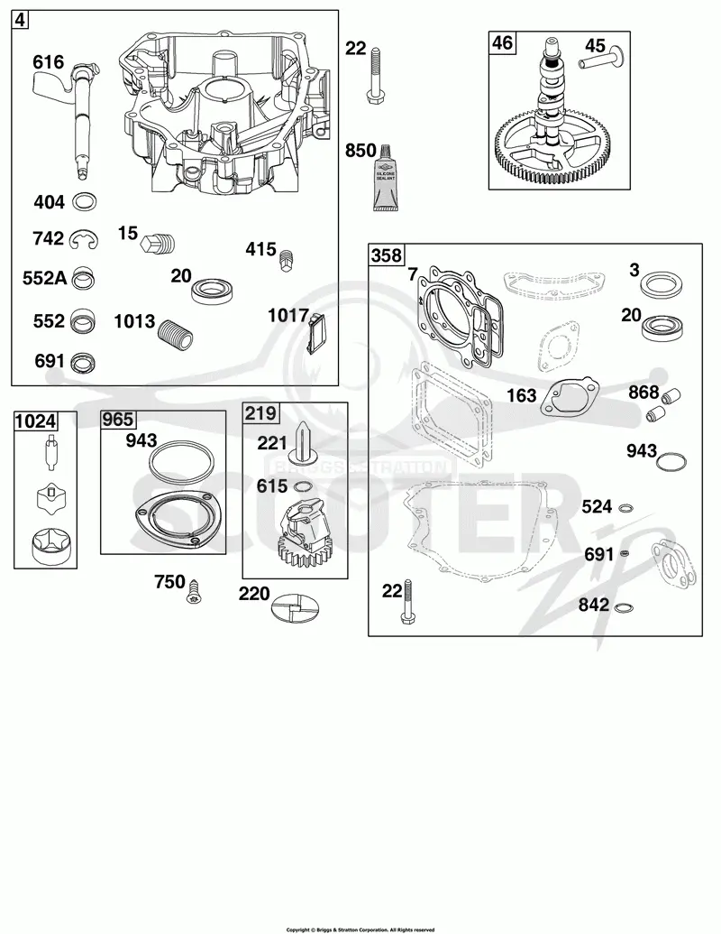 Crankcase Cover/Sump Group