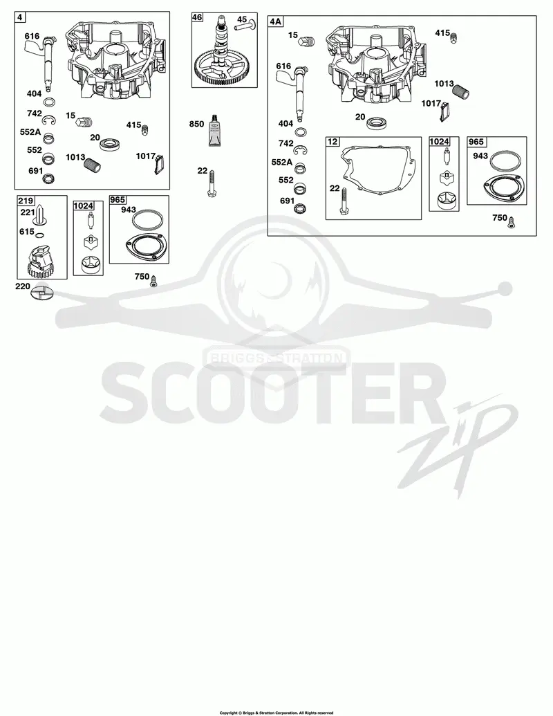 Crankcase Cover/Sump Group