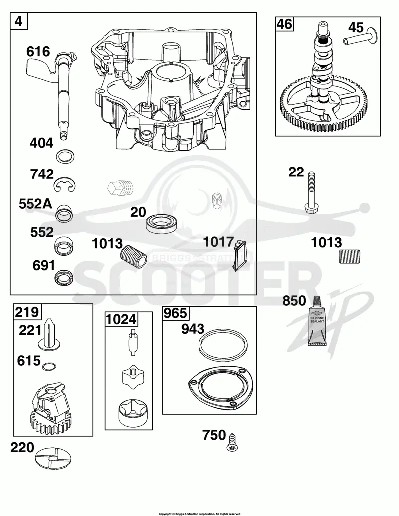 Crankcase Cover/Sump Group