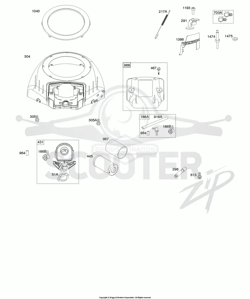 Blower Housing, Air Cleaner