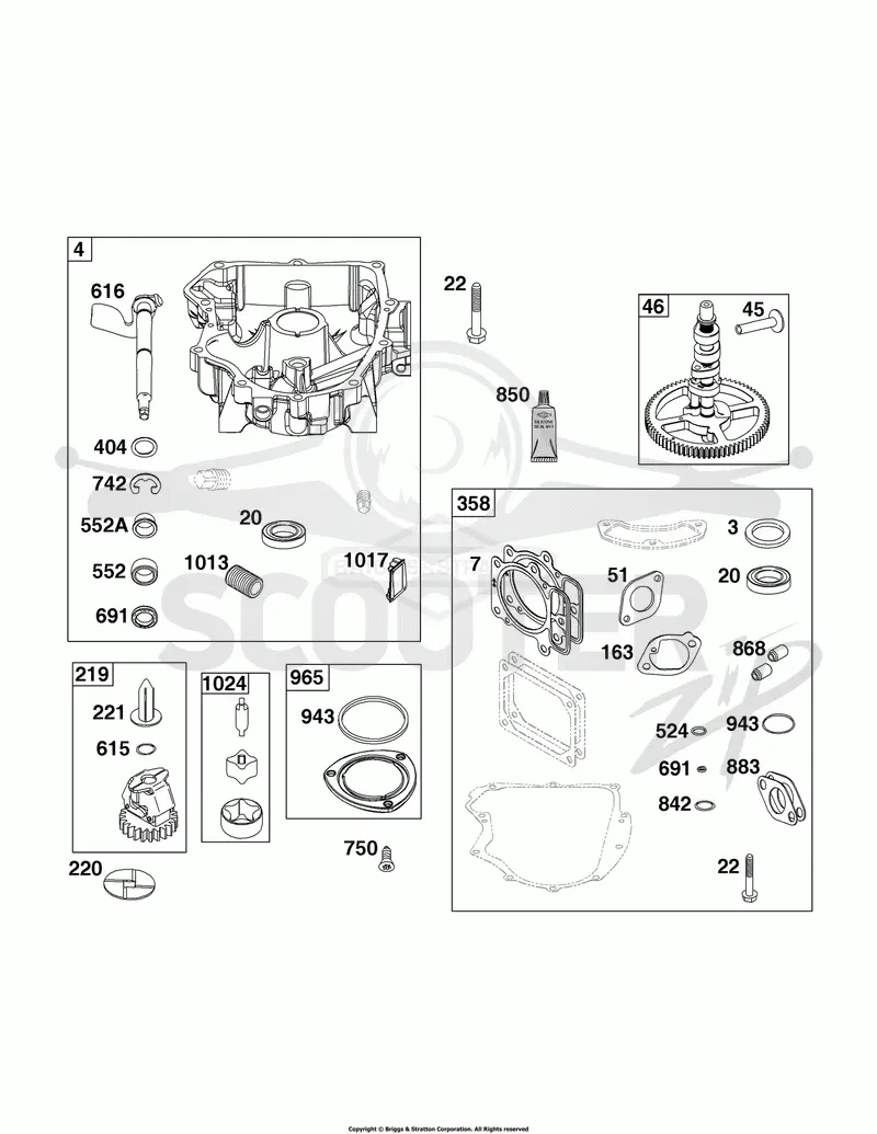 Crankcase Cover/Sump Group
