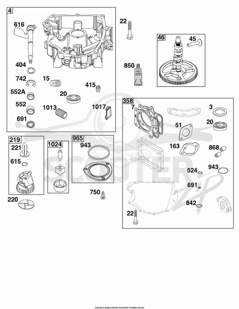 Crankcase Cover/Sump Group