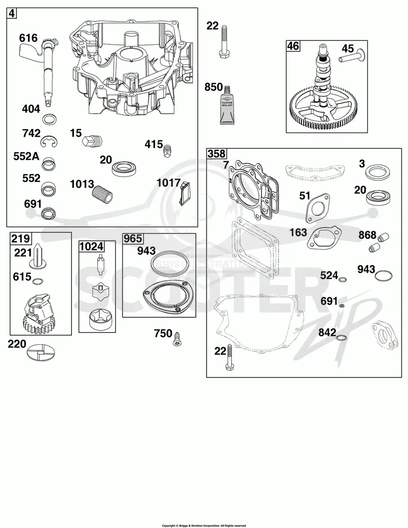 Crankcase Cover/Sump Group