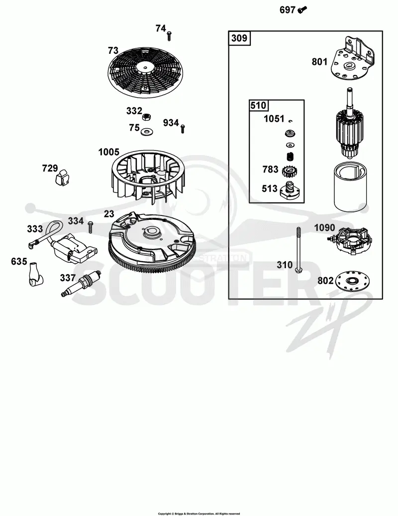 Flywheel, Ignition, and Starter Group