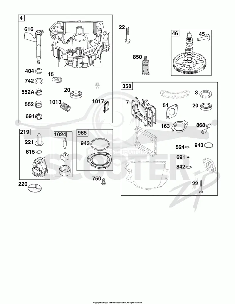 Crankcase Cover/Sump Group