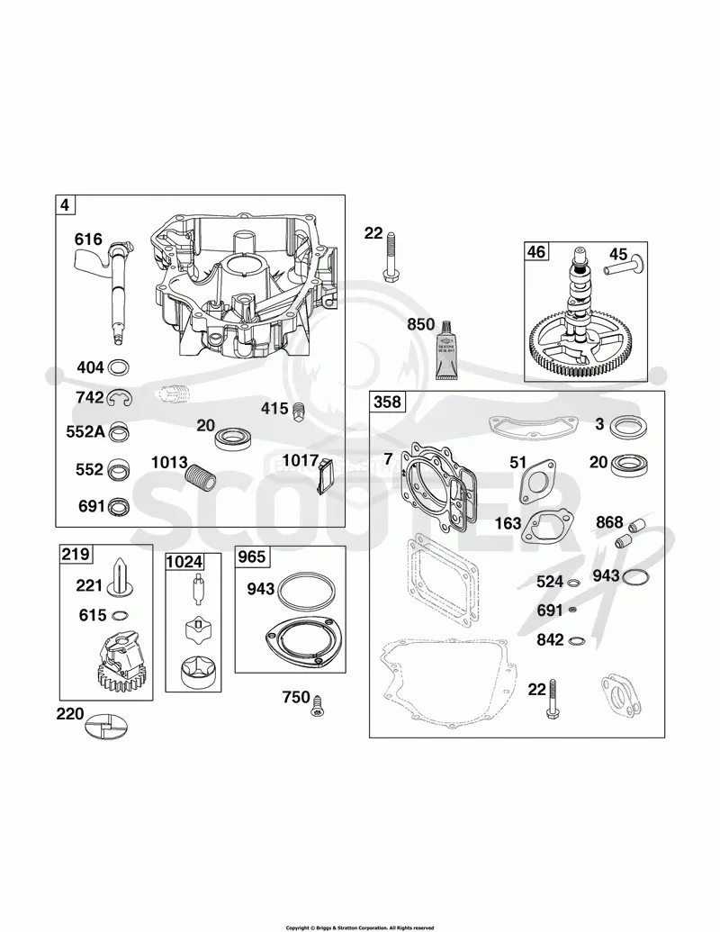 Crankcase Cover/Sump Group