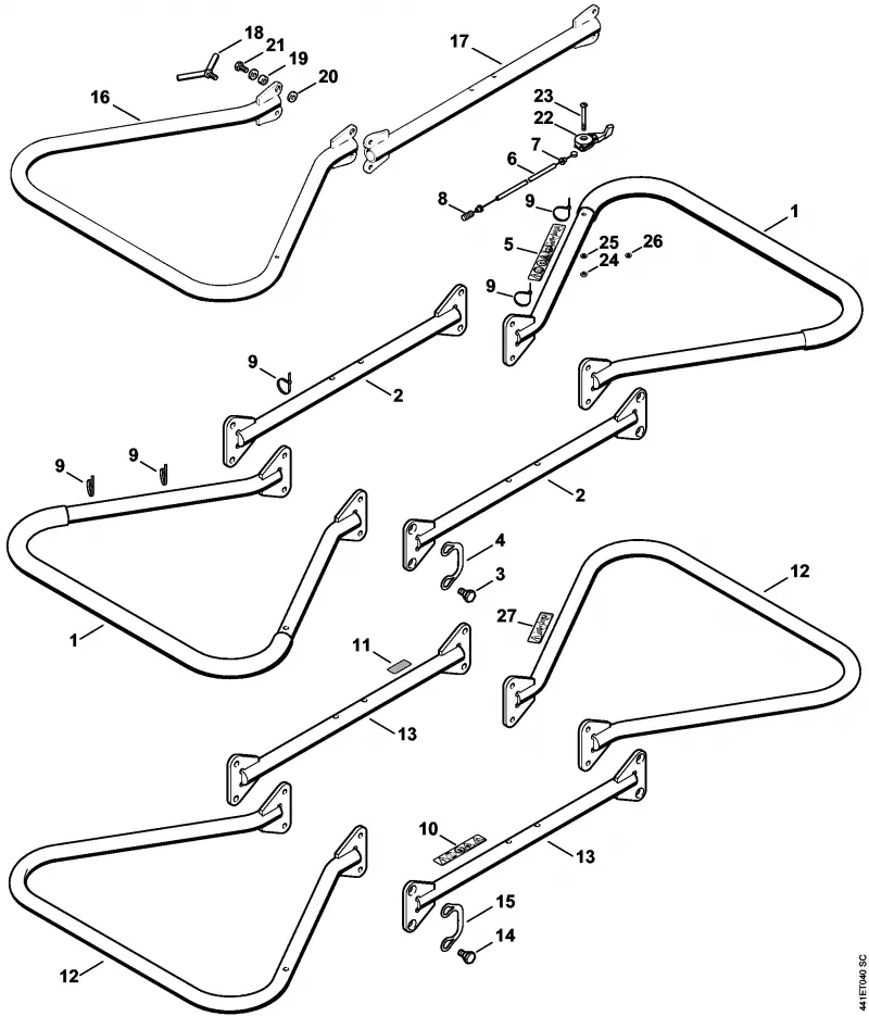 11. Несущая рама