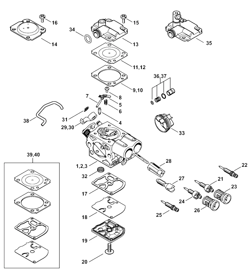 5. Карбюратор C1Q-S295, C1Q-S296