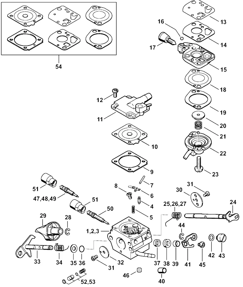 9. Карбюратор C1Q-S99A, -S100A, -S101A