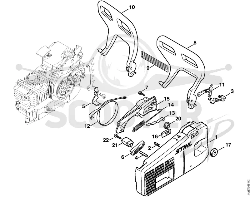 05. Крышка цепной звёздочки