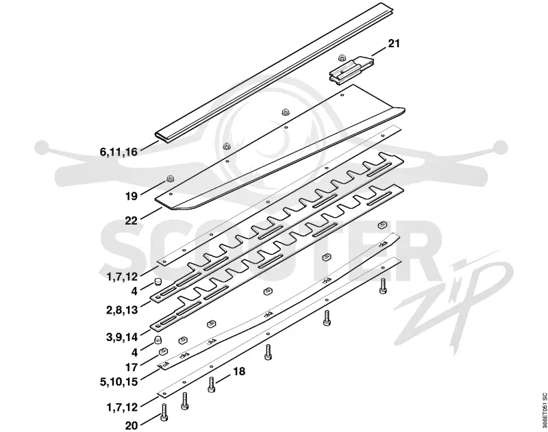 11. Режущее устройство HS 85 ⇥ 1 45 528 443 (46.1999)