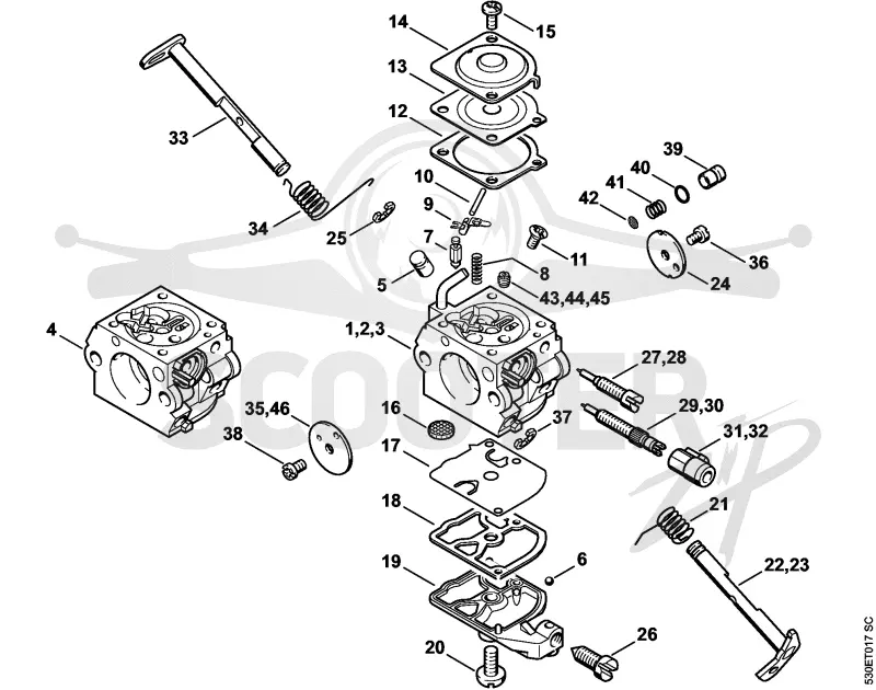 Карбюратор C1QS89, -S90, -S102, -S106