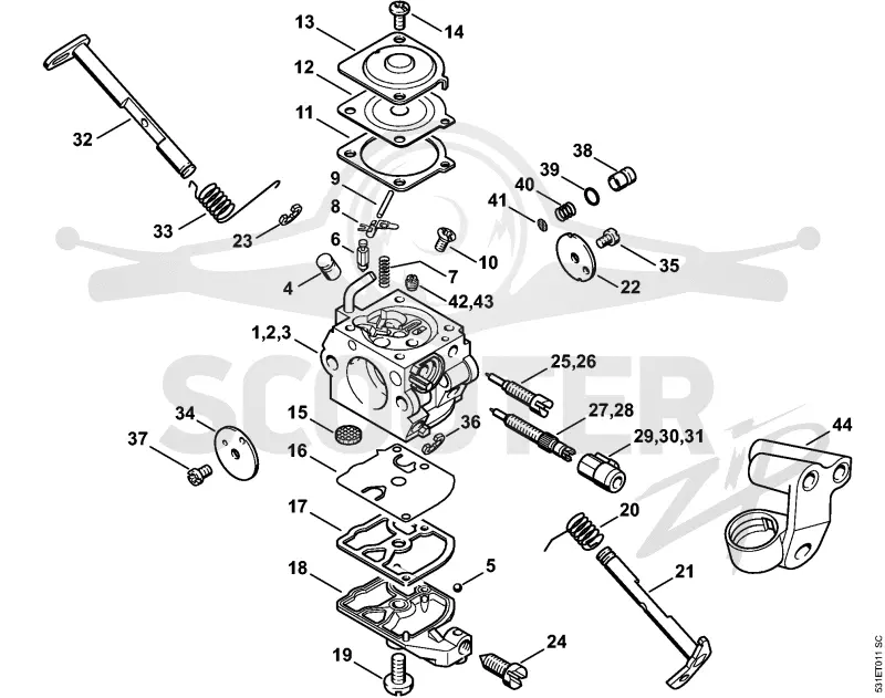 Карбюратор C1Q­S91, -S92, -S107, C1Q-100338