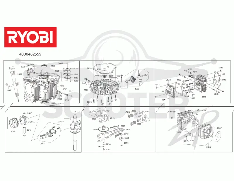 RYOBI RLM53190YV (Code 4625-59) Схема 2