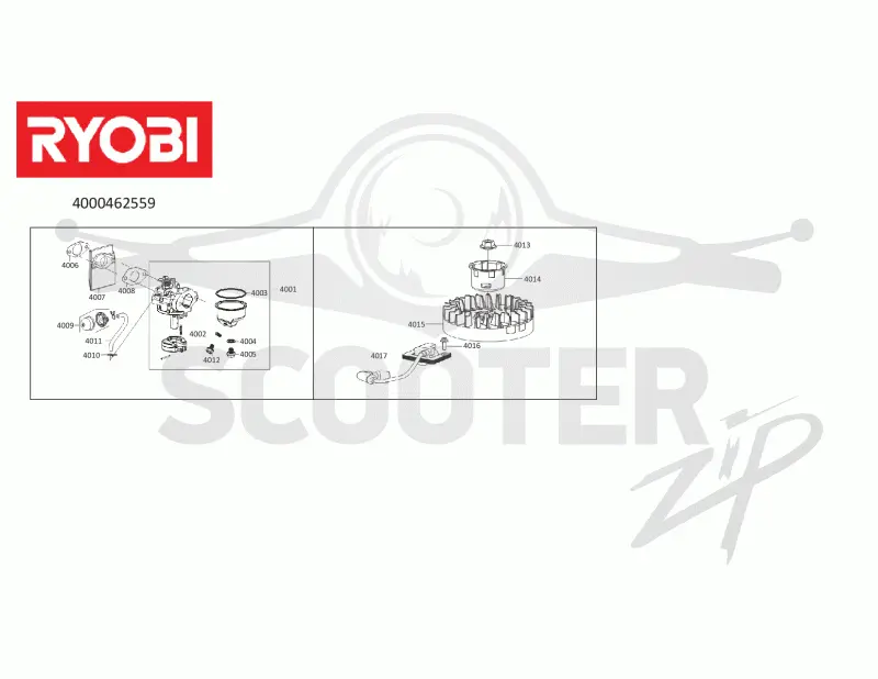 RYOBI RLM53190YV (Code 4625-59) Схема 4