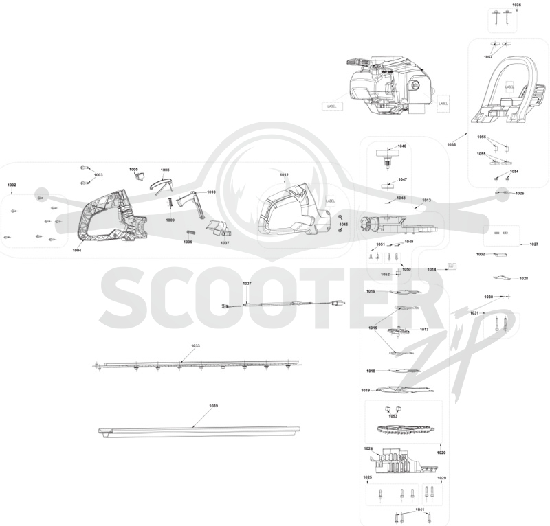 RYOBI RHT25X55R (Code 4625-17) Схема 1