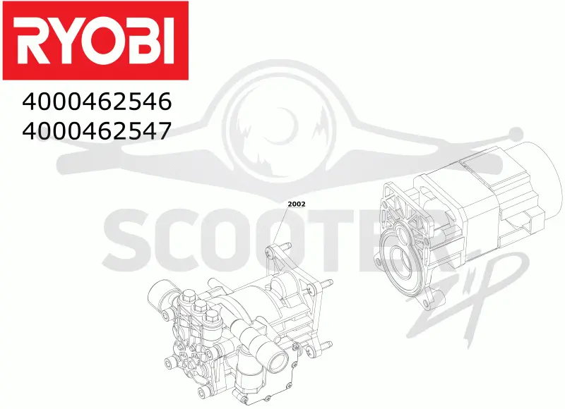 RYOBI RPW110B (Code 4625-47) Схема 2