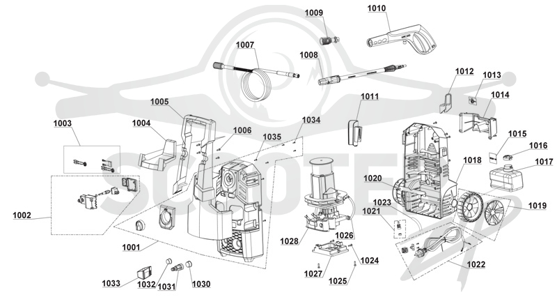 RYOBI RPW120B (Code 4625-48) Схема 1