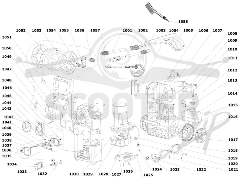 RYOBI RPW130XRBB (Code 4625-45) Схема 1