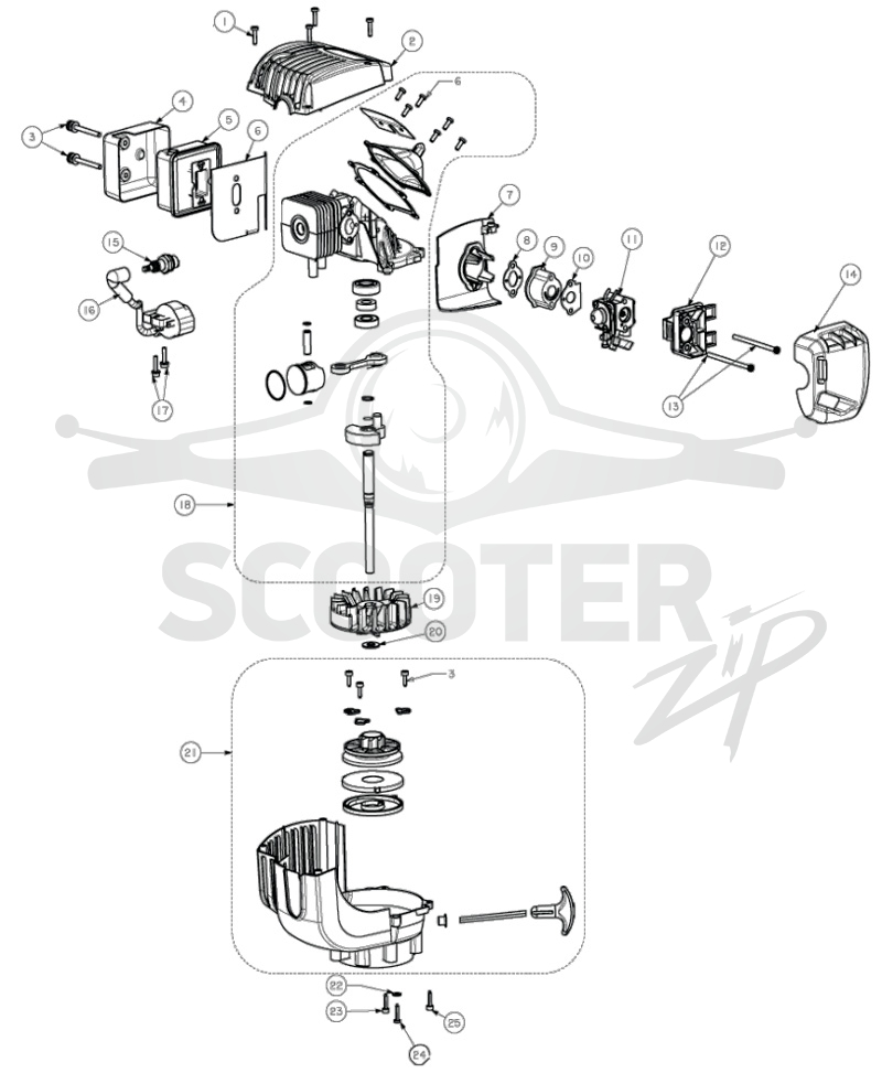 RYOBI RBL26BP (Code 1815-#1) Схема 2