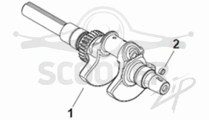 Вал коленчатый  двигателя Kohler ЕCH 749-3041