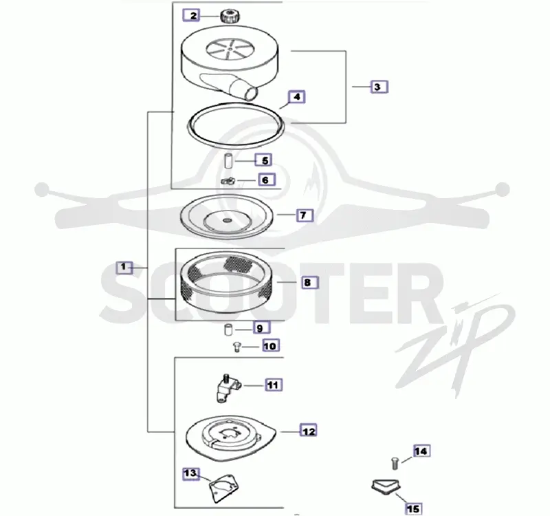 Система впуска двигателя Kohler CH 740-3201